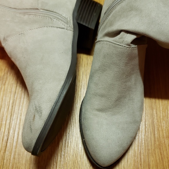 Indigo road light gray suede knee high boots 7 - Picture 4 of 4
